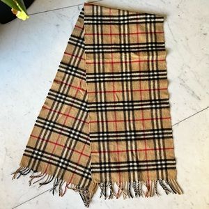 Vintage Burberry Cashmere Scarf